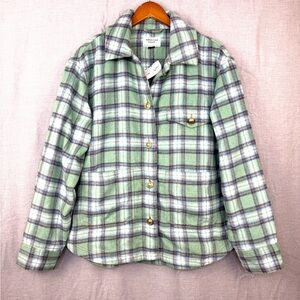 American Eagle Plaid Flannel Shacket